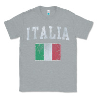 Heather Grey vintage italia italian flag italy italiano Classic Tee - linhVisuals