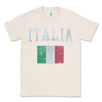 Natural vintage italia italian flag italy italiano Classic Tee - linhVisuals