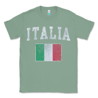 Sage vintage italia italian flag italy italiano Classic Tee - linhVisuals