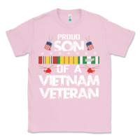 Bubblegum Pink proud son of a vietnam veteran father's day Classic Tee - linhVisuals