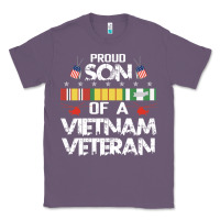 Lavender proud son of a vietnam veteran father's day Classic Tee - linhVisuals