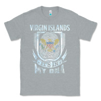 Heather Grey virgin islands virgin islander Classic Tee - linhVisuals