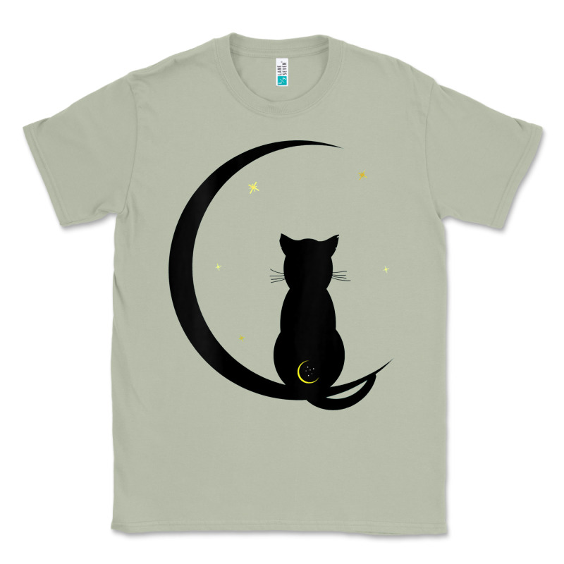 Womens Double Moon Cat Classic Tee by linhVisuals | Teevron