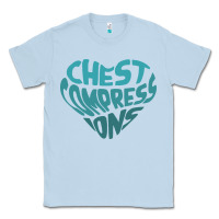 Dusty Blue doctor mike merch chest compressions Classic Tee - linhVisuals