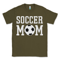 Army Green womens soccer mama soccer mom Classic Tee - linhVisuals