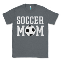 Charcoal Heather womens soccer mama soccer mom Classic Tee - linhVisuals