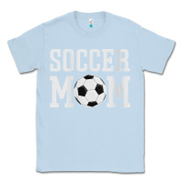 Dusty Blue womens soccer mama soccer mom Classic Tee - linhVisuals