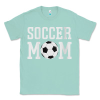 Seafoam womens soccer mama soccer mom Classic Tee - linhVisuals