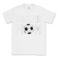 White womens soccer mama soccer mom Classic Tee - linhVisuals