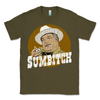 Army Green sumbitch distressed Classic Tee - linhVisuals