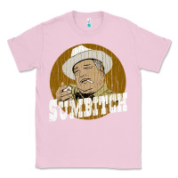 Bubblegum Pink sumbitch distressed Classic Tee - linhVisuals
