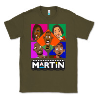 Army Green Martin TV Show Classic Tee - linhVisuals