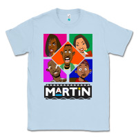Dusty Blue Martin TV Show Classic Tee - linhVisuals