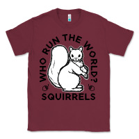Burgundy who run the world squirrels Classic Tee - linhVisuals