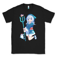 Black Gawr Gura Classic Tee - linhVisuals