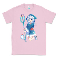 Bubblegum Pink Gawr Gura Classic Tee - linhVisuals