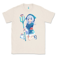 Natural Gawr Gura Classic Tee - linhVisuals