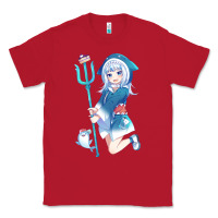 Red Gawr Gura Classic Tee - linhVisuals