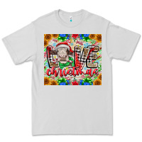 Dove Grey Love Christmas cow Premium Tee - CowhideDigitalArt
