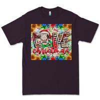 Plum Love Christmas cow Premium Tee - CowhideDigitalArt