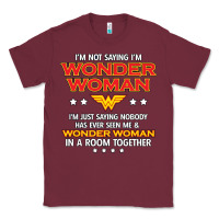 Burgundy wonder woman Classic Tee - linhVisuals
