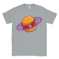 Heather Grey Burger  Saturn Classic Tee - linhVisuals