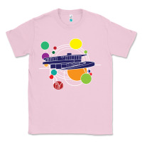 Bubblegum Pink retro graphic design   frank lloyd wright Classic Tee - linhVisuals