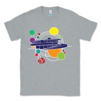 Heather Grey retro graphic design   frank lloyd wright Classic Tee - linhVisuals