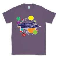 Lavender retro graphic design   frank lloyd wright Classic Tee - linhVisuals