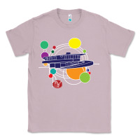 Lilac retro graphic design   frank lloyd wright Classic Tee - linhVisuals