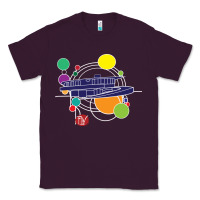 Plum retro graphic design   frank lloyd wright Classic Tee - linhVisuals