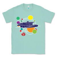 Seafoam retro graphic design   frank lloyd wright Classic Tee - linhVisuals