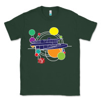 Sports Green retro graphic design   frank lloyd wright Classic Tee - linhVisuals