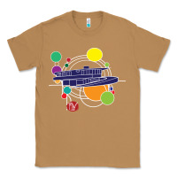 Toasted Coconut retro graphic design   frank lloyd wright Classic Tee - linhVisuals