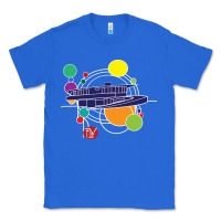True Royal retro graphic design   frank lloyd wright Classic Tee - linhVisuals