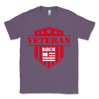 Lavender veteran made in usa   military Classic Tee - linhVisuals