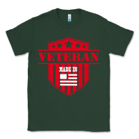Sports Green veteran made in usa   military Classic Tee - linhVisuals