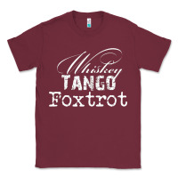 Burgundy wtf in military speak   saying Classic Tee - linhVisuals