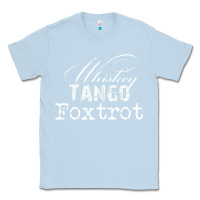 Dusty Blue wtf in military speak   saying Classic Tee - linhVisuals