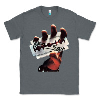 Charcoal Heather Judas Of Priest - British Steel Classic Tee - linhVisuals