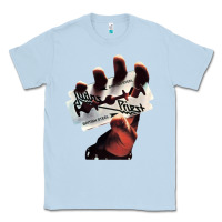 Dusty Blue Judas Of Priest - British Steel Classic Tee - linhVisuals