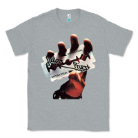 Heather Grey Judas Of Priest - British Steel Classic Tee - linhVisuals