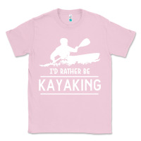 Bubblegum Pink kayaking t  shirt i' d rather be at the lake kayaking t  shirt Classic Tee - linhVisuals