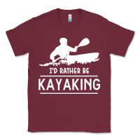 Burgundy kayaking t  shirt i' d rather be at the lake kayaking t  shirt Classic Tee - linhVisuals