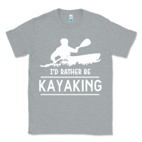 Heather Grey kayaking t  shirt i' d rather be at the lake kayaking t  shirt Classic Tee - linhVisuals