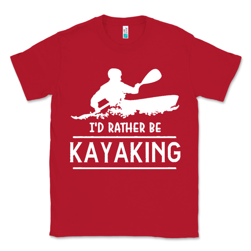 Kayaking T  Shirt I' D Rather Be At The Lake Kayaking T  Shirt Classic Tee by linhVisuals | Teevron