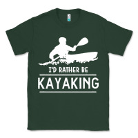 Sports Green kayaking t  shirt i' d rather be at the lake kayaking t  shirt Classic Tee - linhVisuals