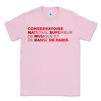 Bubblegum Pink logocnsmdp conservatoire de paris Classic Tee - linhVisuals