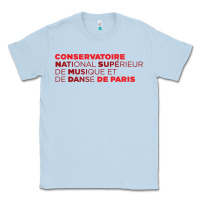 Dusty Blue logocnsmdp conservatoire de paris Classic Tee - linhVisuals