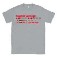 Heather Grey logocnsmdp conservatoire de paris Classic Tee - linhVisuals